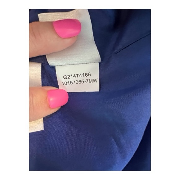 👚 NWOT JONES NEW YORK COLLECTION STUNNING Cobalt Blue Linen Silk Blazer | Sz 12 - Picture 11 of 11